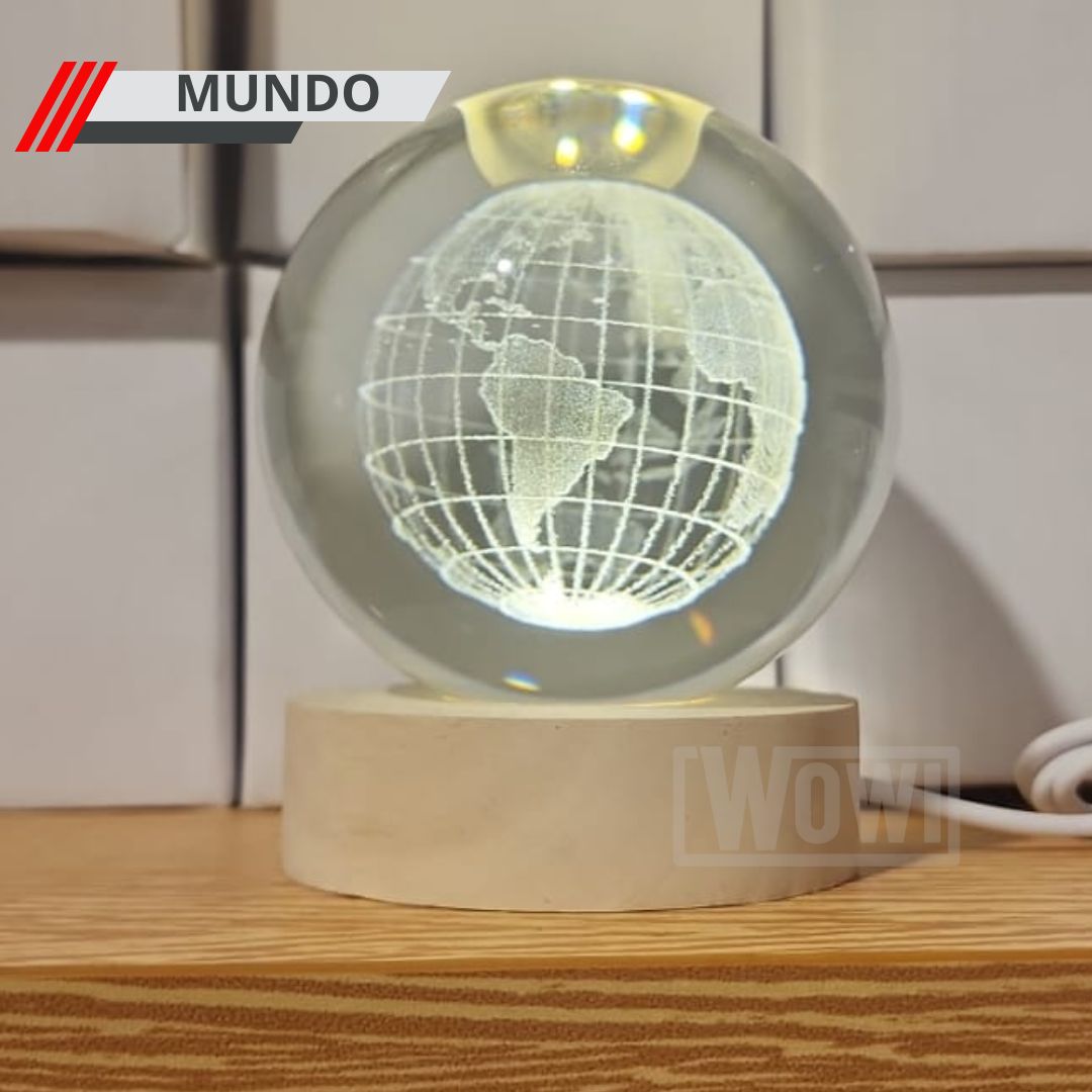 Lampara Led Bola De Cristal