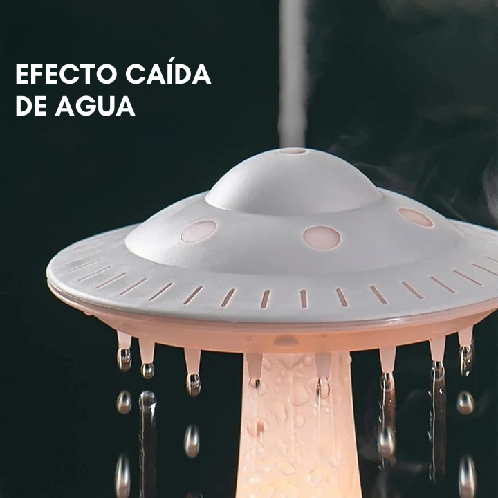 Humidificador con aromaterapia efecto lluvia