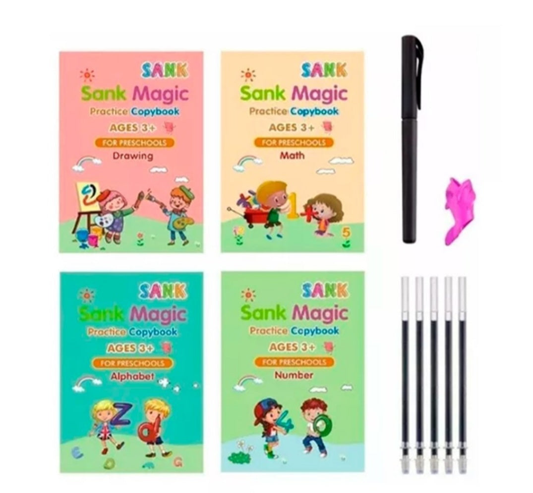 Set cuadernos magic caligrafia Montessori