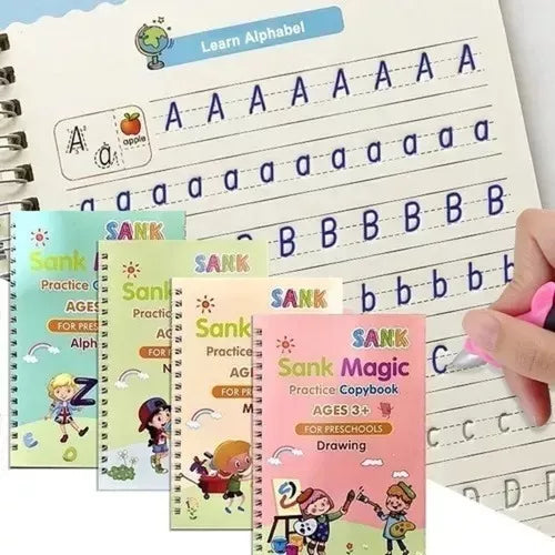 Set cuadernos magic caligrafia Montessori