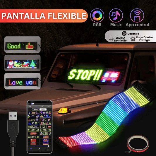 PANTALLA FLEXIBLE LED PARA AUTO